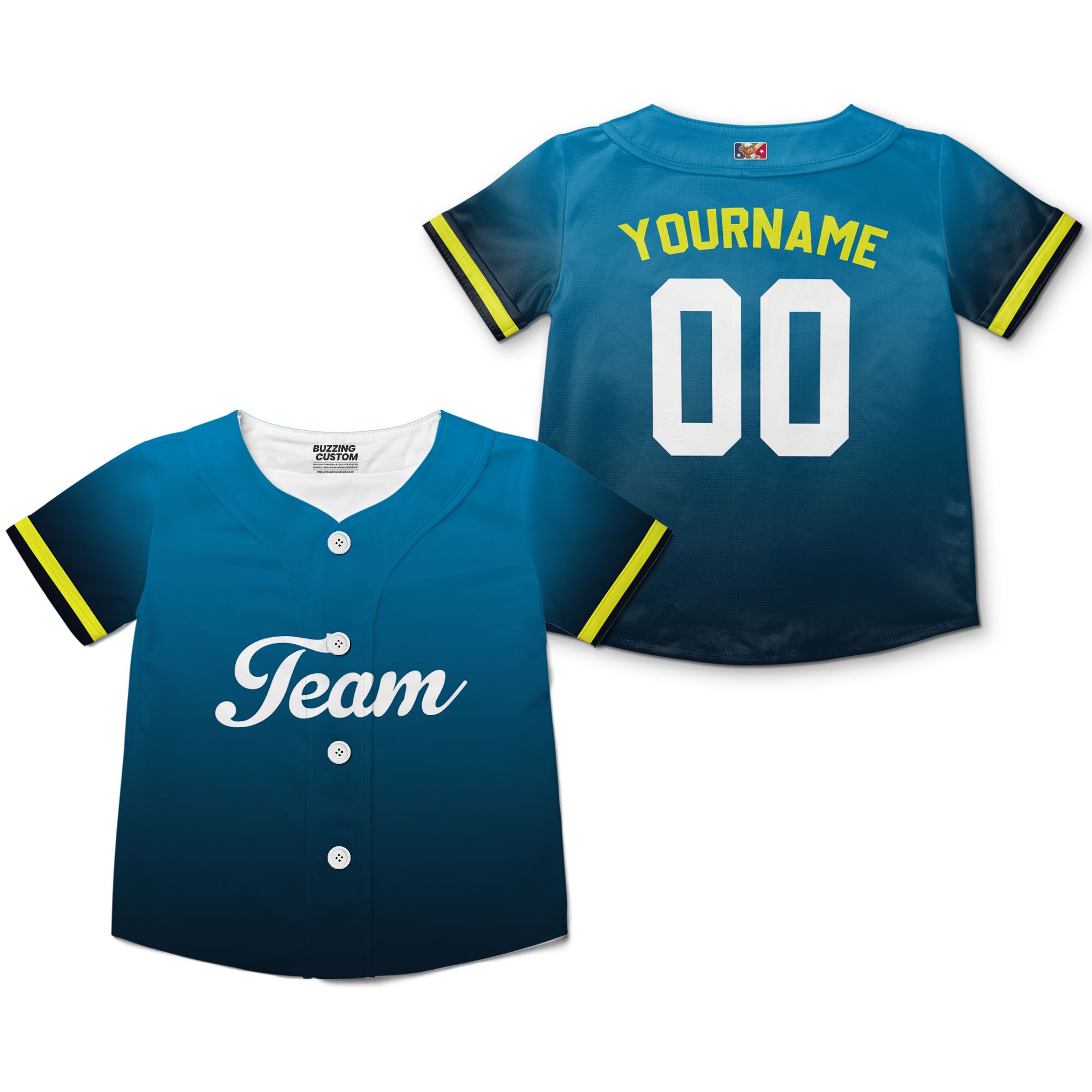 Personalized famous team PP sport blue baseball jersey VDD04