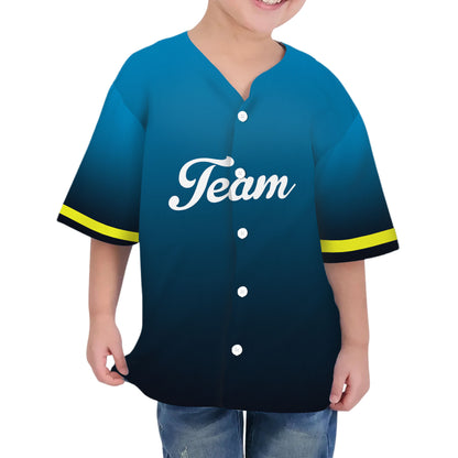 Personalized famous team PP sport blue baseball jersey VDD04