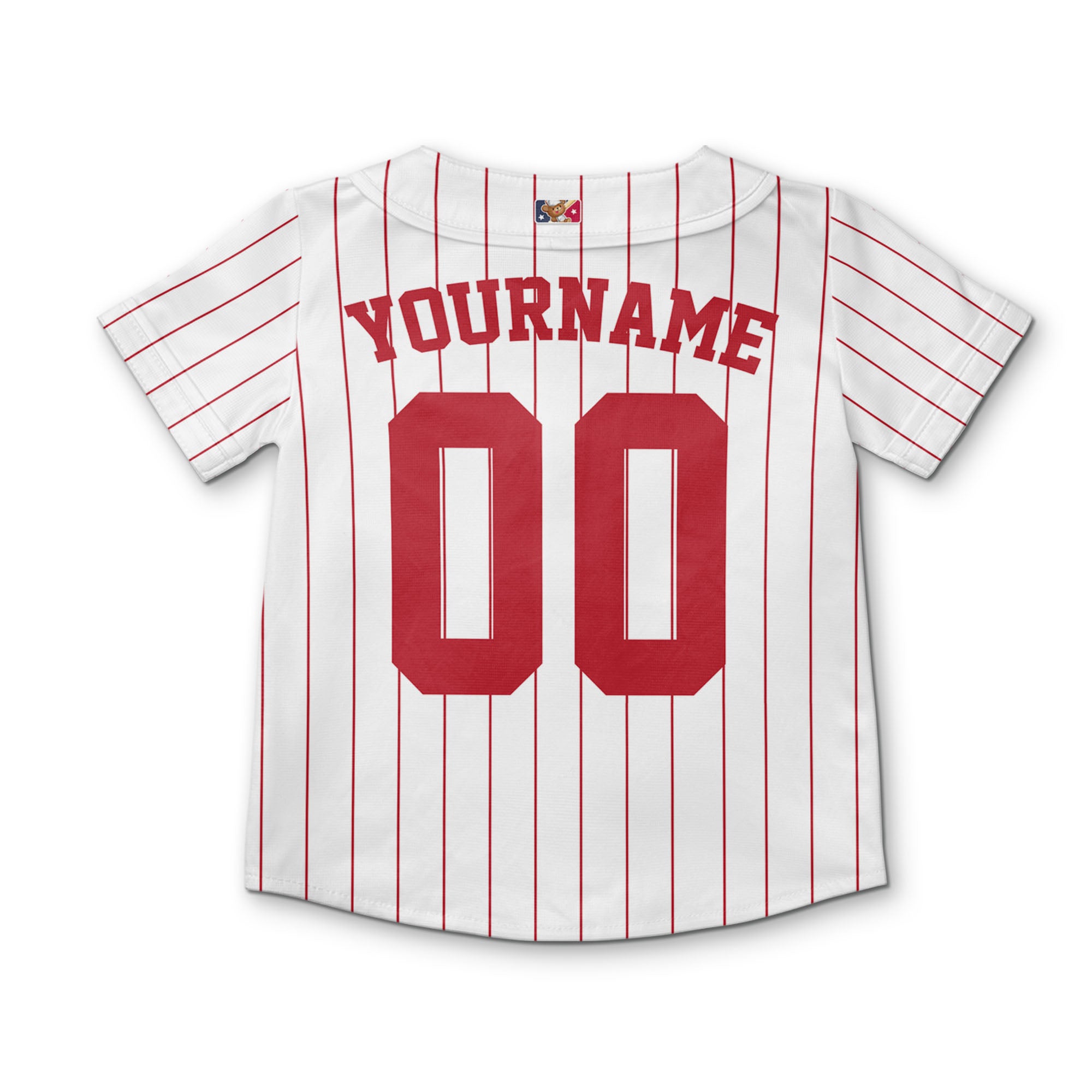 Personalized famous team PP sport white and red stripes baseball jersey VDD04
