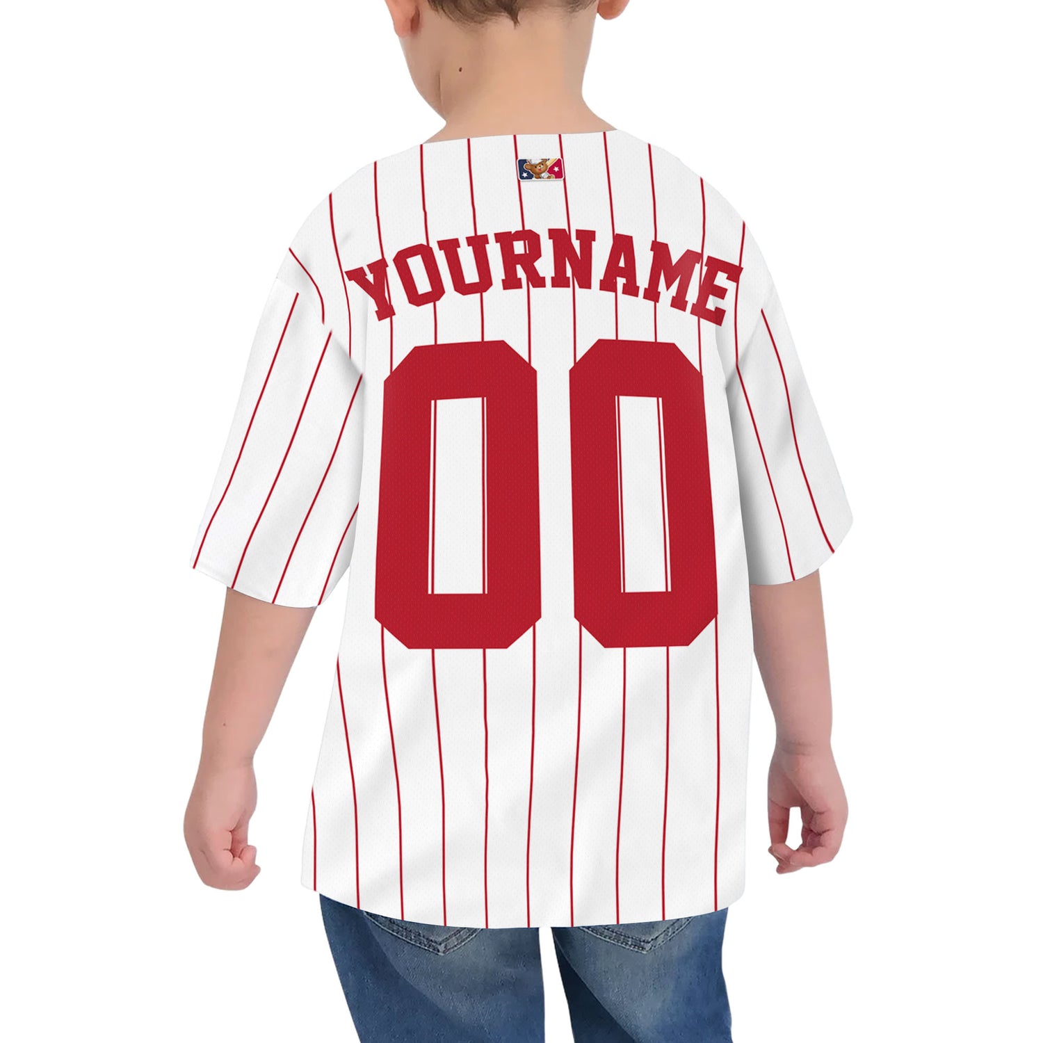 Personalized famous team PP sport white and red stripes baseball jersey VDD04