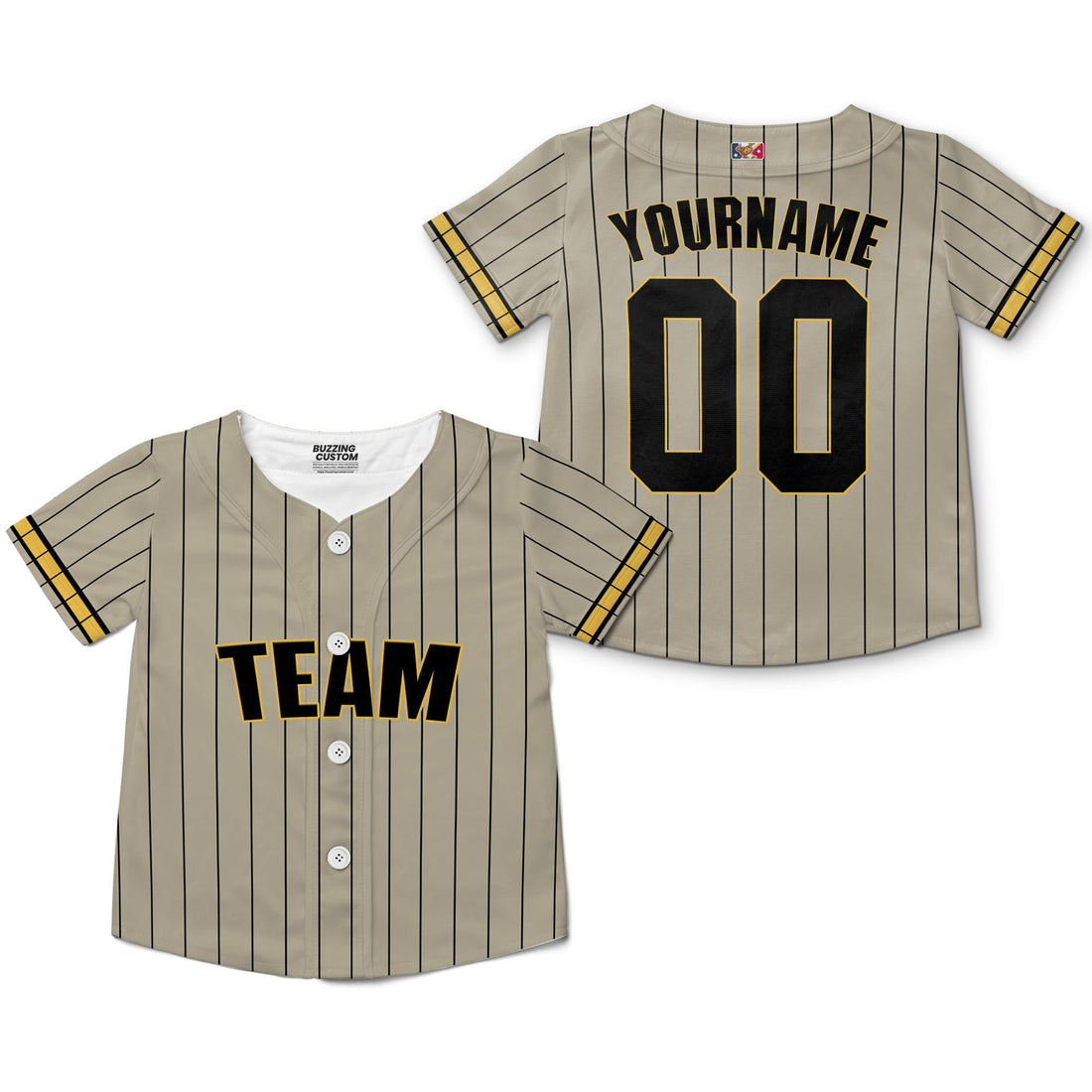 Personalized famous team SDP sport sand and black stripes baseball jersey VDD04