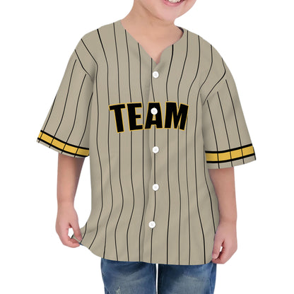 Personalized famous team SDP sport sand and black stripes baseball jersey VDD04