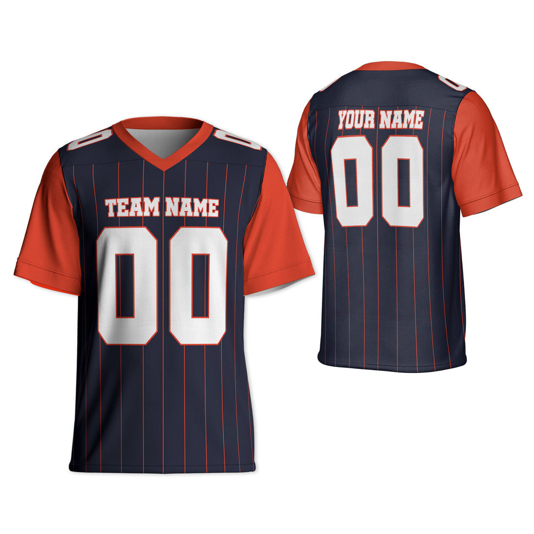 personalized-football-team-chicago-navy-and-orange-sleeve-thin-stripes-cb-ca02-8897