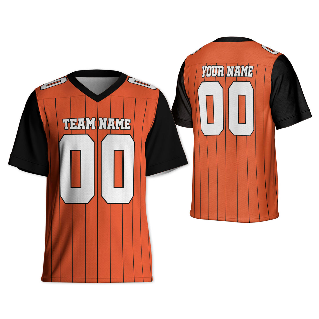 personalized-football-team-cincinnati-orange-and-black-sleeve-thin-stripes-cb-ca02-7487
