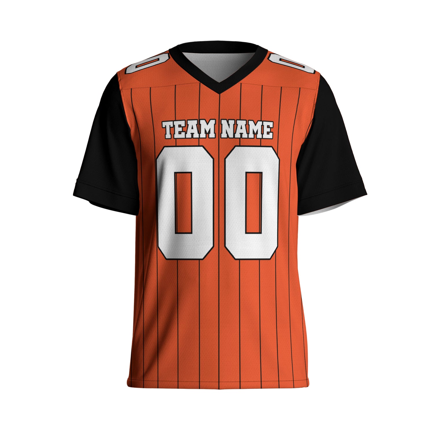 personalized-football-team-cincinnati-orange-and-black-sleeve-thin-stripes-cb-ca02-7487