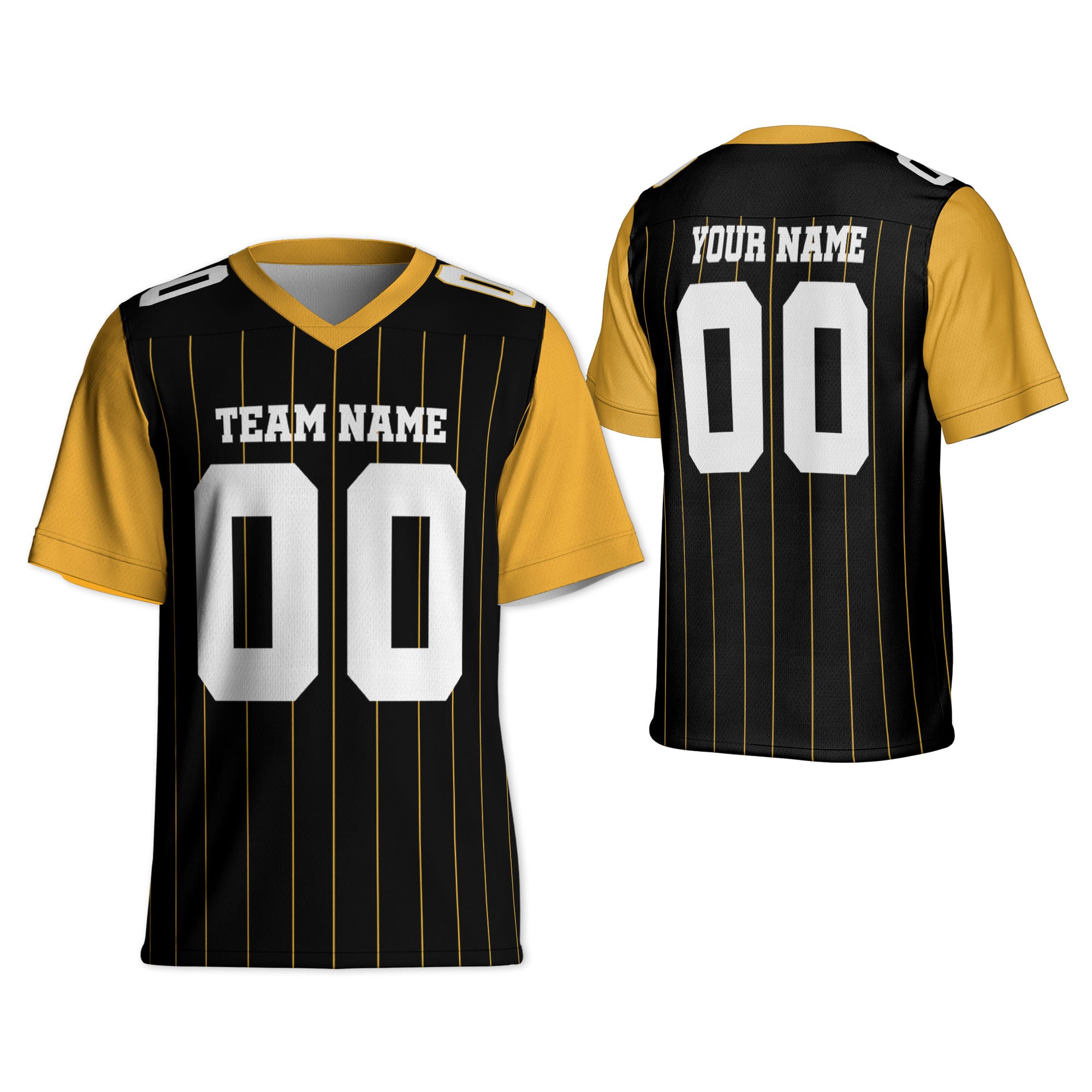 personalized-football-team-pittsburgh-black-and-yellow-sleeve-thin-stripes-ps-ca02-1403