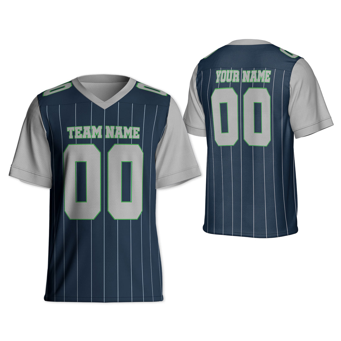 personalized-football-team-seattle-navy-and-gray-sleeve-thin-stripes-ss-ca02-1139