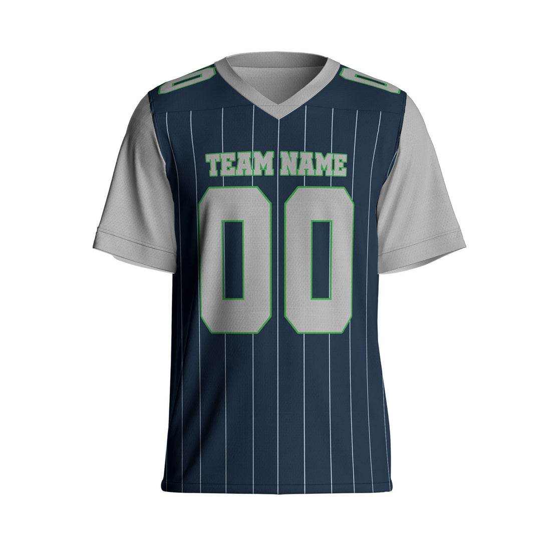 personalized-football-team-seattle-navy-and-gray-sleeve-thin-stripes-ss-ca02-1139