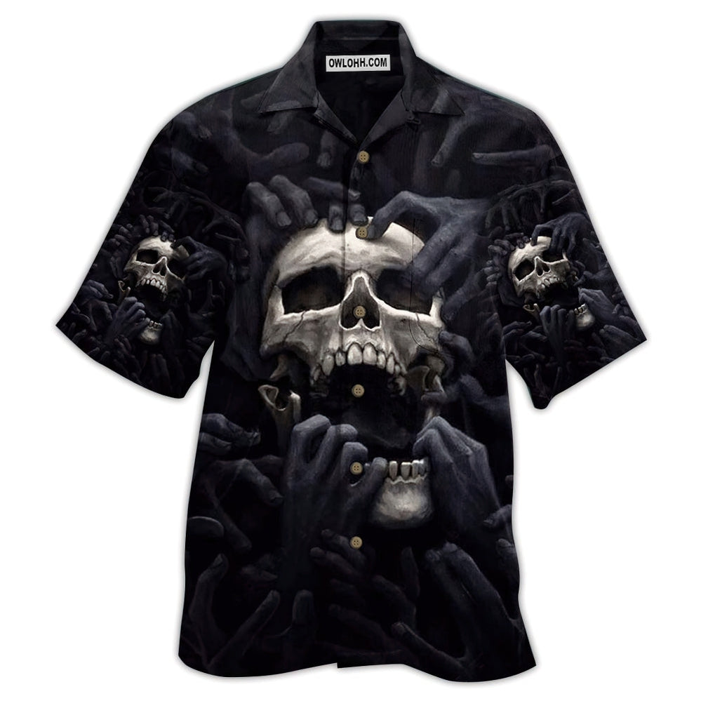 Skull Love Darkness - Hawaiian Shirt  - Owl Ohh