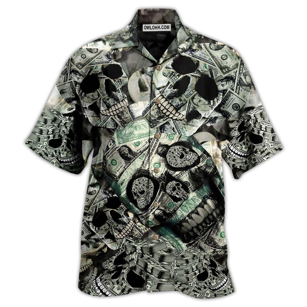 Skull Love Money - Hawaiian Shirt  - Owl Ohh