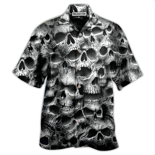 Skull No Fear No Pain - Hawaiian Shirt  - Owl Ohh
