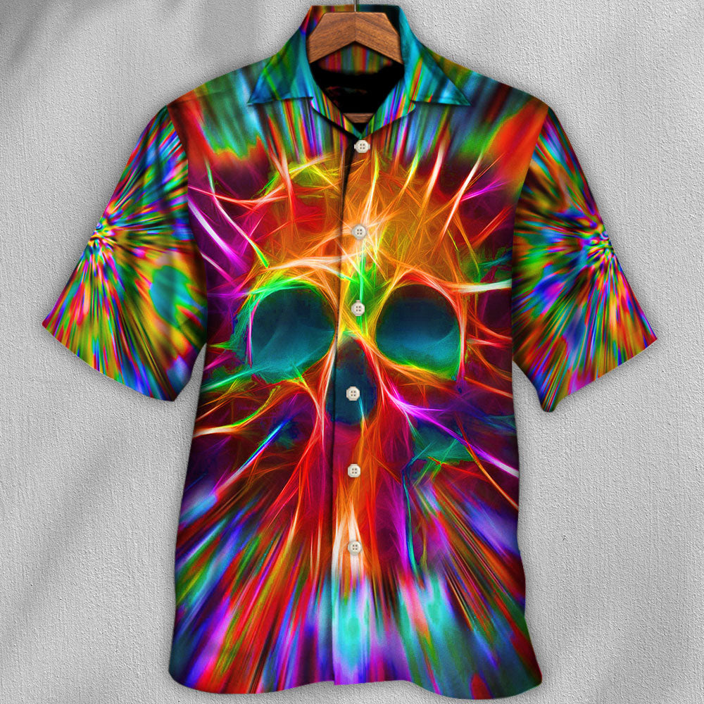 Skull Rainbow Color Love Style - Hawaiian Shirt  - Owl Ohh