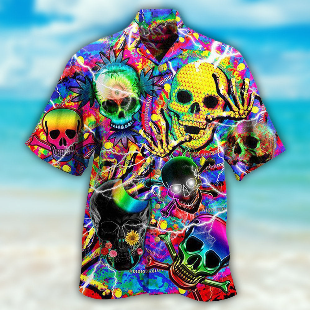 Skull Sweet Skull Say Hi - Hawaiian Shirt  - Owl Ohh