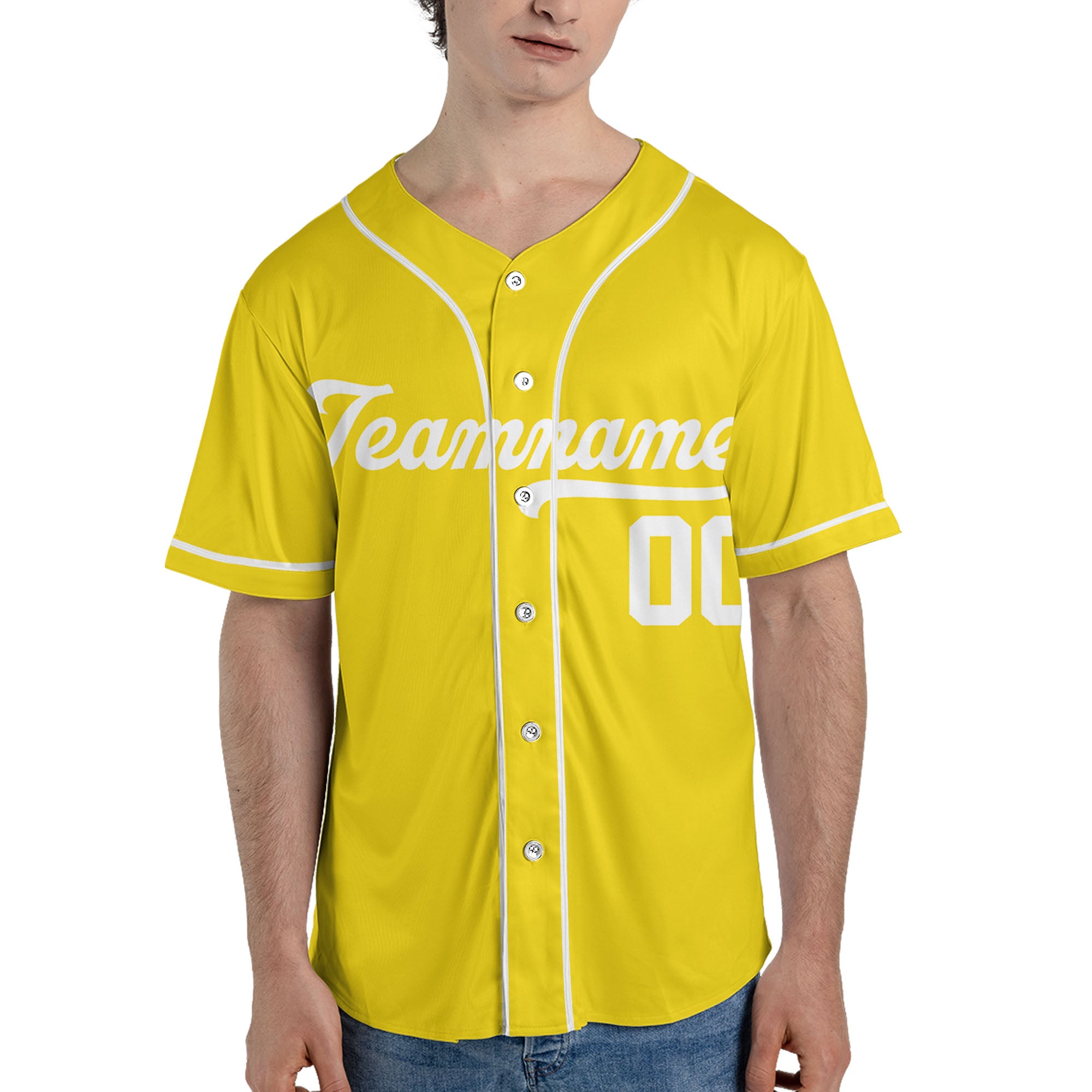 Yellow-Colors-Baseball-Jersey-Sports-Team-Personalized-Jersey