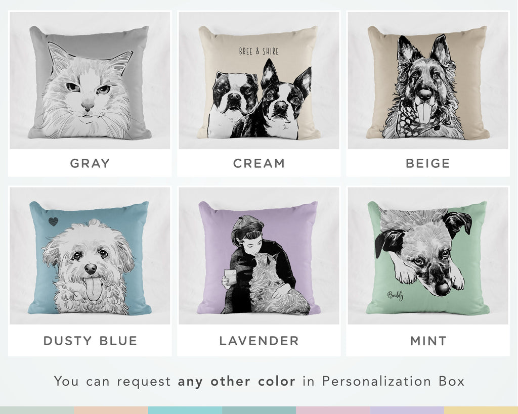 Custom Dog Pillow, Personalized Dog Pillow, Custom Pet Pillow, Cat Pillow Cover, Pet Memorial, Pet Loss Gift, Dog Lovers Gift, Dog Memorial