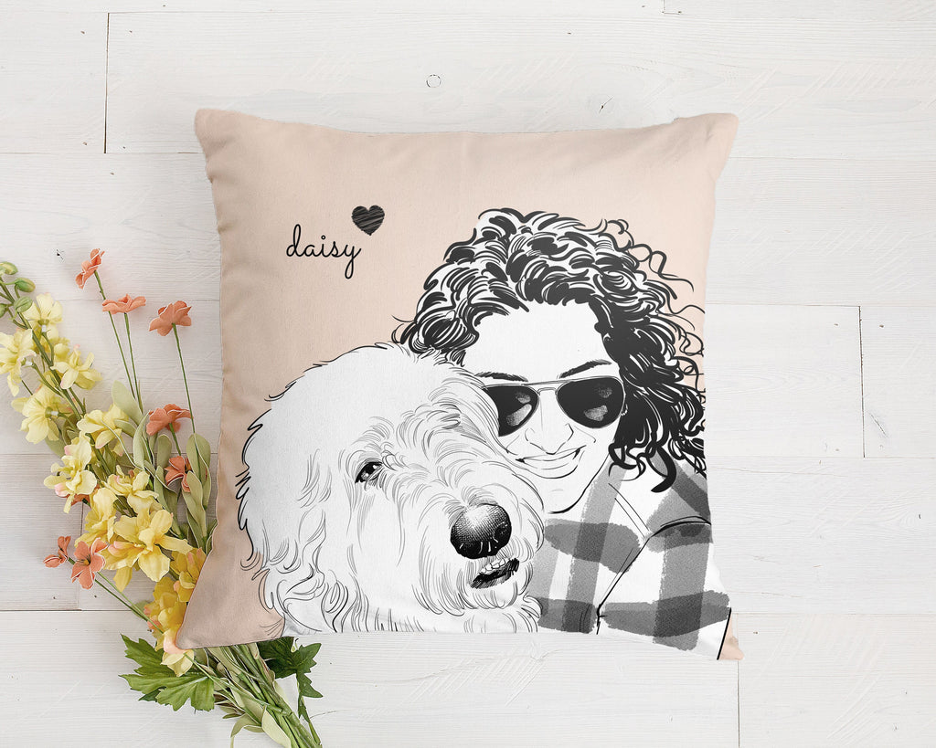 Custom Dog Pillow, Personalized Dog Pillow, Custom Pet Pillow, Cat Pillow Cover, Pet Memorial, Pet Loss Gift, Dog Lovers Gift, Dog Memorial