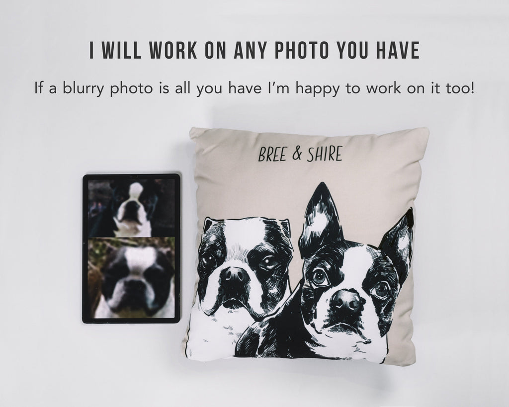 Custom Dog Pillow, Personalized Dog Pillow, Custom Pet Pillow, Cat Pillow Cover, Pet Memorial, Pet Loss Gift, Dog Lovers Gift, Dog Memorial