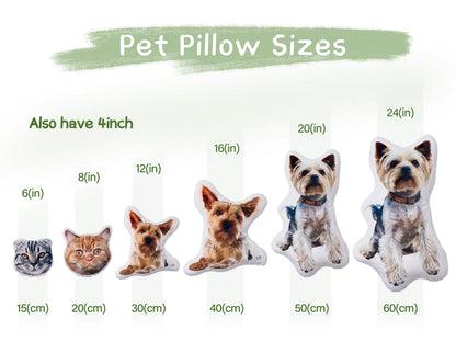Personalized pet pillow, custom animal decorative pillow, dog and cat cushion, pet lover gift, personalized pillow, custom shaped pillow