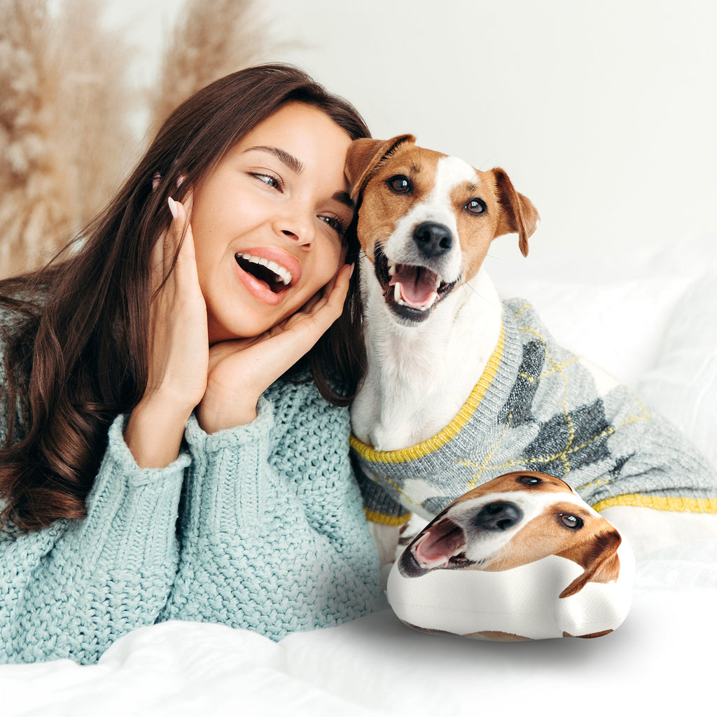 Custom 3D Pet Pillow from Photo - Personalize Dog Gift Cat Gift Halloween Gift - Double Printed Cotton Dog Pillow Pet Pillow Cat pillow