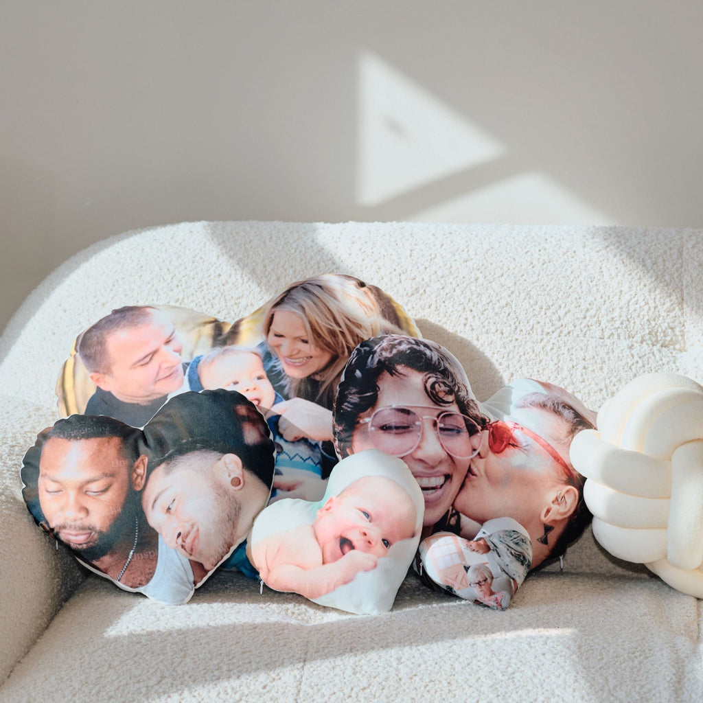 Personalized Human Shape Pillow, Custom Family Pillow, Love Pillow, Heart Pillow, Old People Gift, Gift for Grandma, Hospital Gift