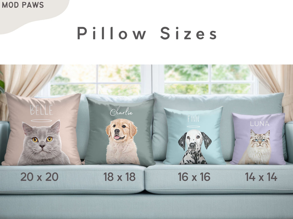 Custom Pet Pillow Using Pet Photo + Name Custom Cat Dog Pillow Personalized Cat Pillows Cases Cat Picture Pillow Pet Picture Pillow