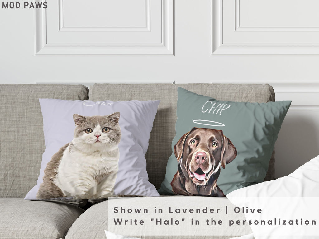 Custom Pet Pillow Using Pet Photo + Name Custom Cat Dog Pillow Personalized Cat Pillows Cases Cat Picture Pillow Pet Picture Pillow