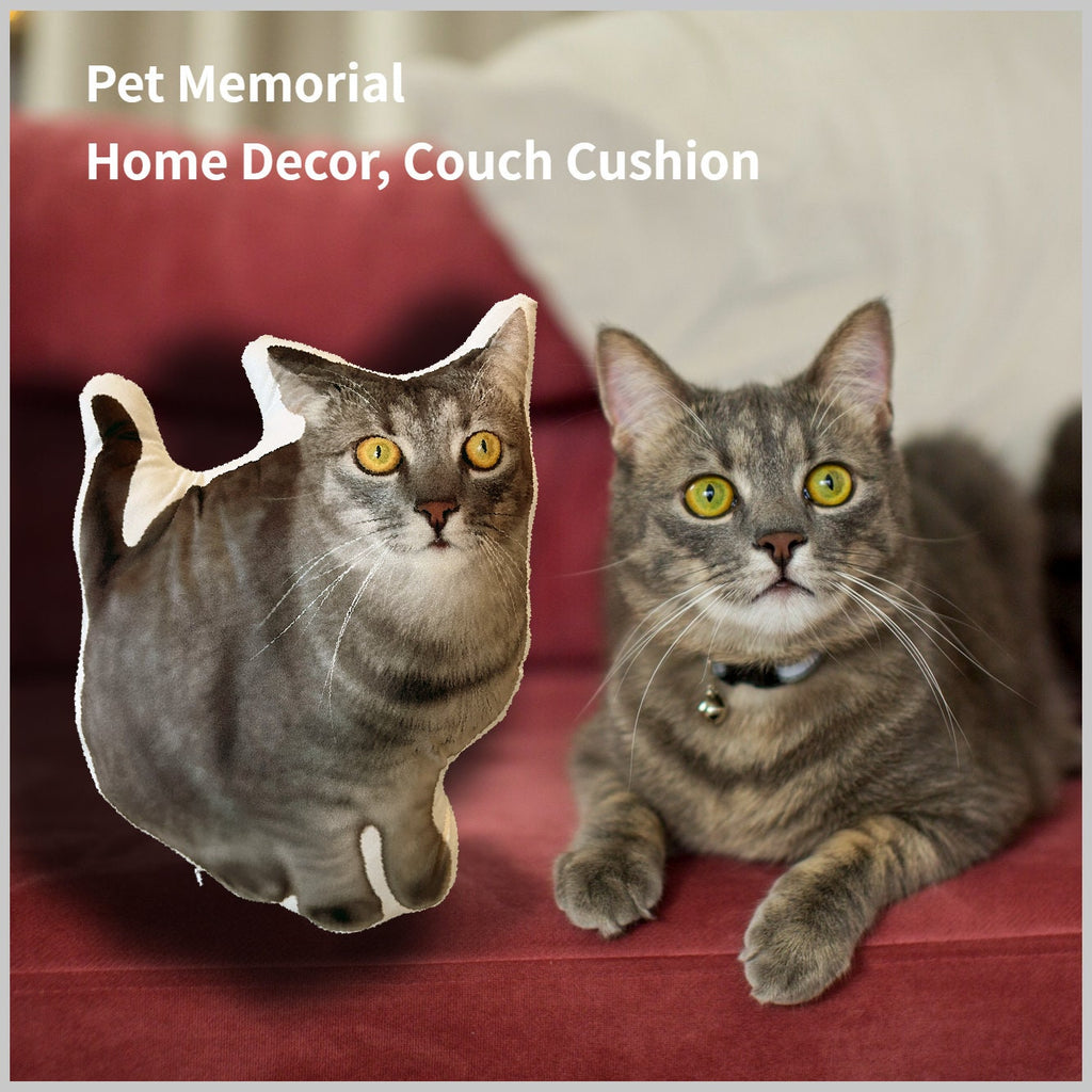 Custom Pet Pillow Personalized Cat Dog Pillow Large Pet Shape Pillow Custom Throw Animal Stuff Pillow Pet Memorial Pillow Pet Photo Cushion