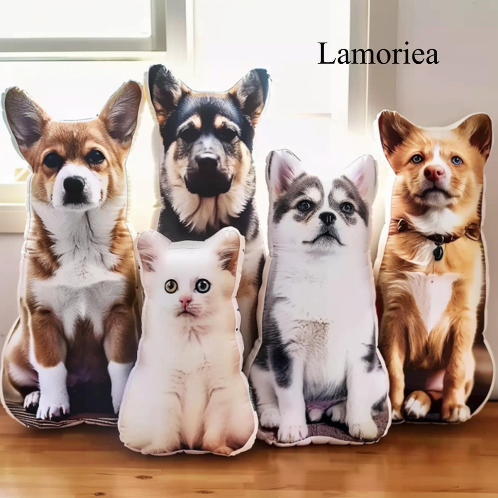 Personalized Pet Shaped Pillow, 3D Photo Pillow, Pet Lover Gift, Dog Pillow, Pet Portrait Pillow, Pet Memorial, Pet Gift, Dog Gift, Cat Gift