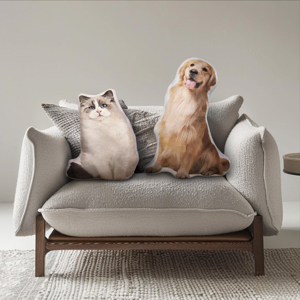 Personalized 3D Pet Pillow Pet Shaped Pillow Dog Throw Pillow Custom Pillow From Photo Double-Sided Print Pillow Pet Lover Pet Memorial Gift