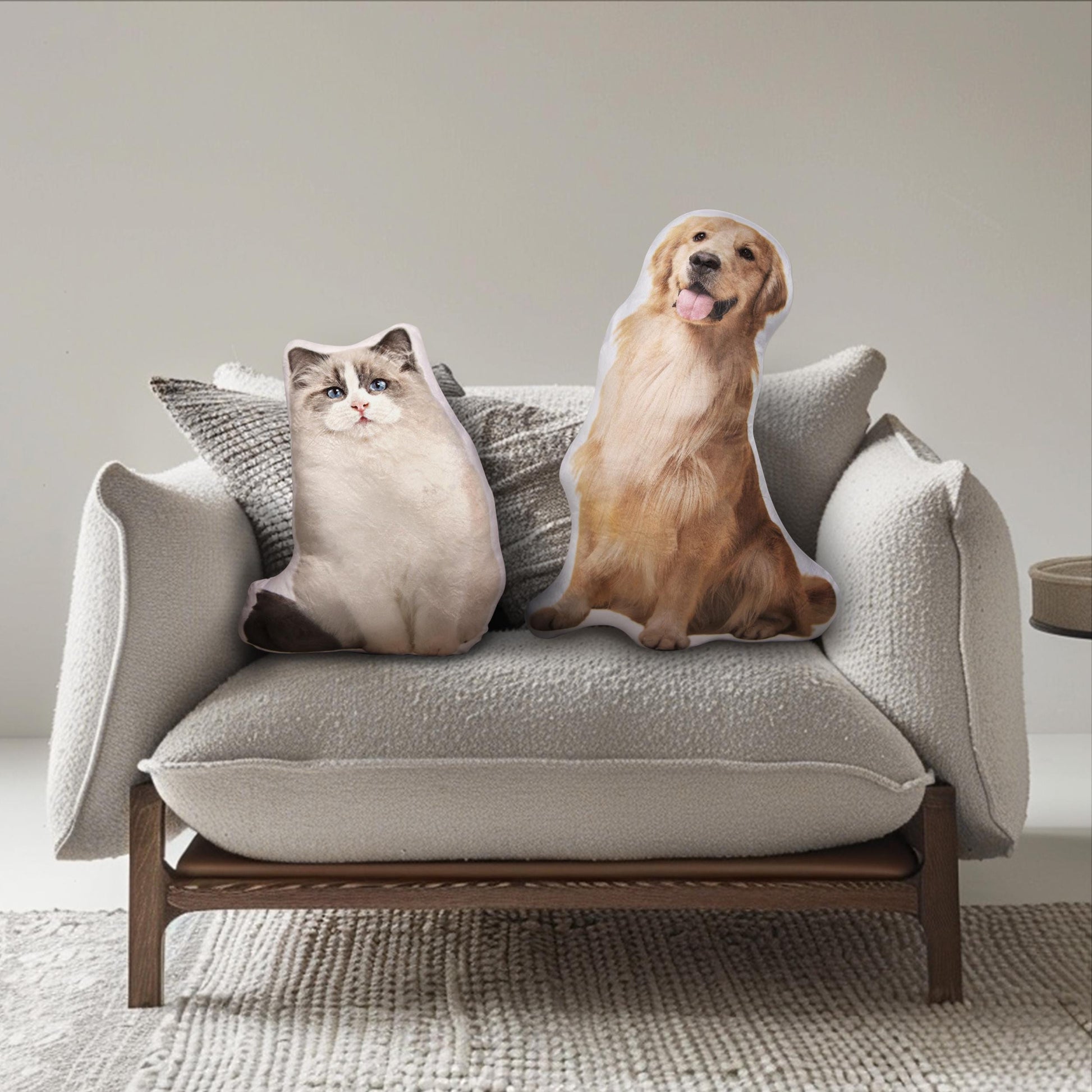 Personalized 3D Pet Pillow Pet Shaped Pillow Dog Throw Pillow Custom Pillow From Photo Double-Sided Print Pillow Pet Lover Pet Memorial Gift