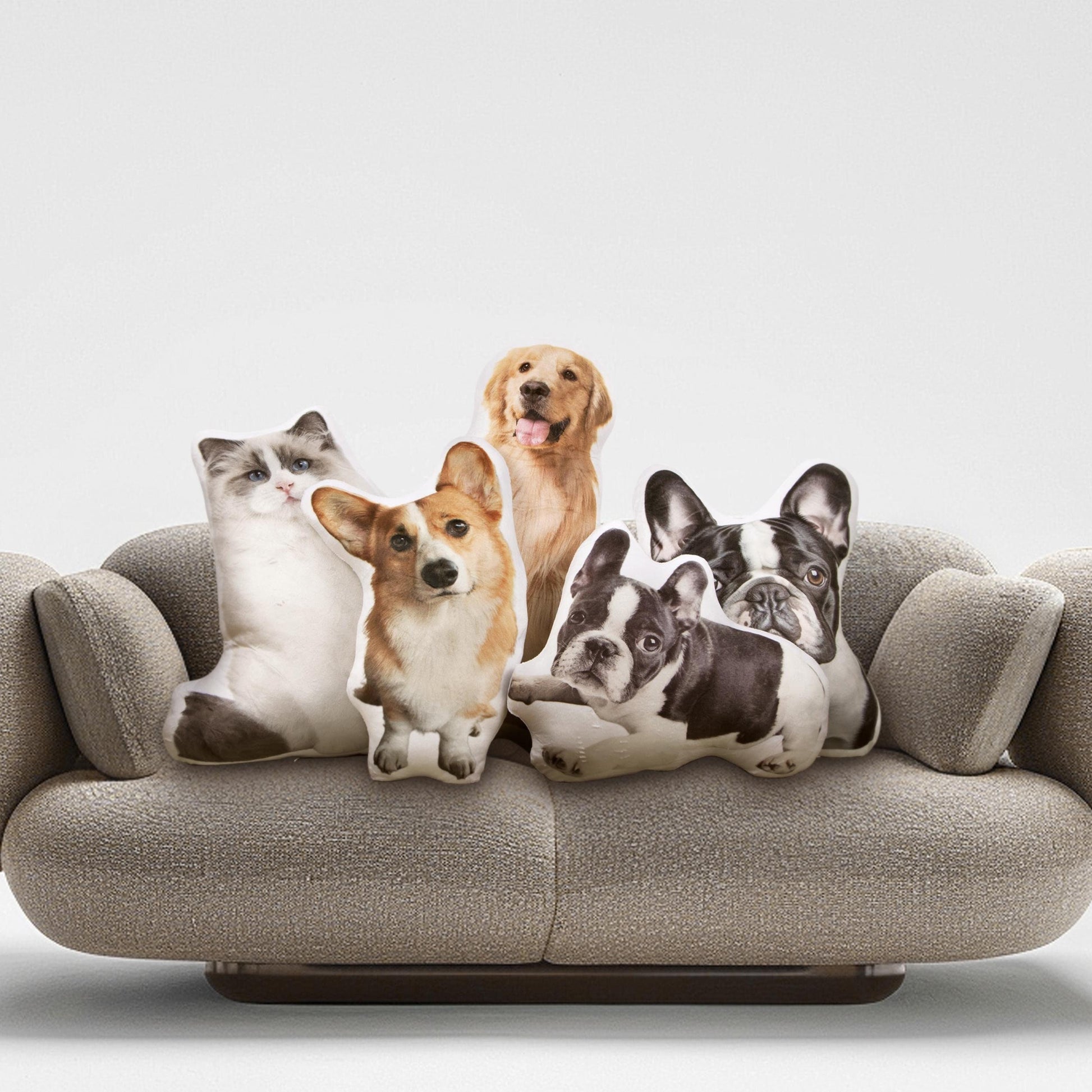 Personalized 3D Pet Pillow Pet Shaped Pillow Dog Throw Pillow Custom Pillow From Photo Double-Sided Print Pillow Pet Lover Pet Memorial Gift