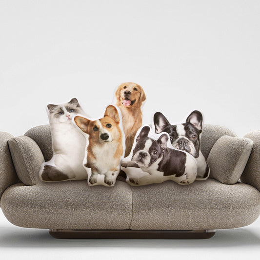 Personalized 3D Pet Pillow Pet Shaped Pillow Dog Throw Pillow Custom Pillow From Photo Double-Sided Print Pillow Pet Lover Pet Memorial Gift