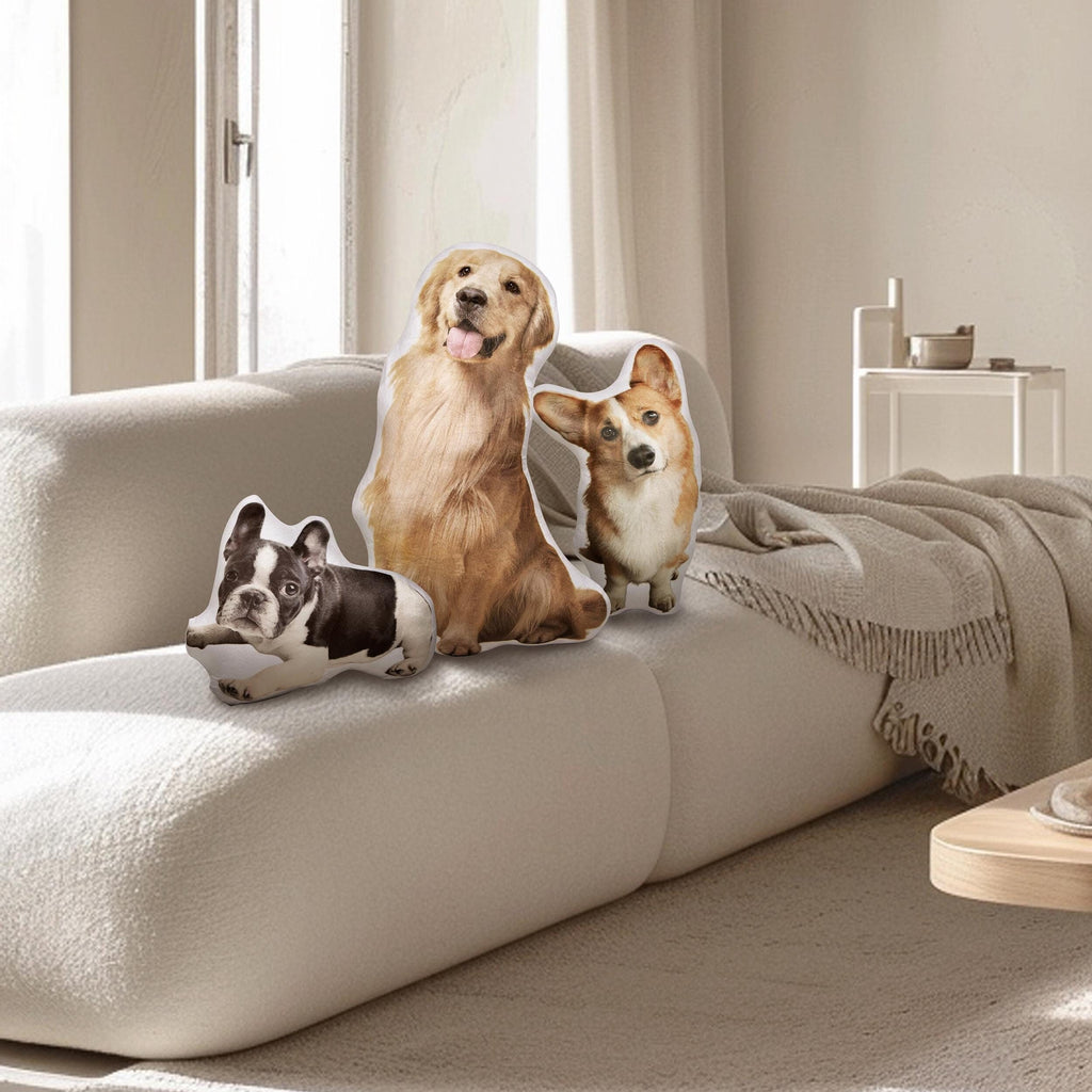 Personalized 3D Pet Pillow Pet Shaped Pillow Dog Throw Pillow Custom Pillow From Photo Double-Sided Print Pillow Pet Lover Pet Memorial Gift