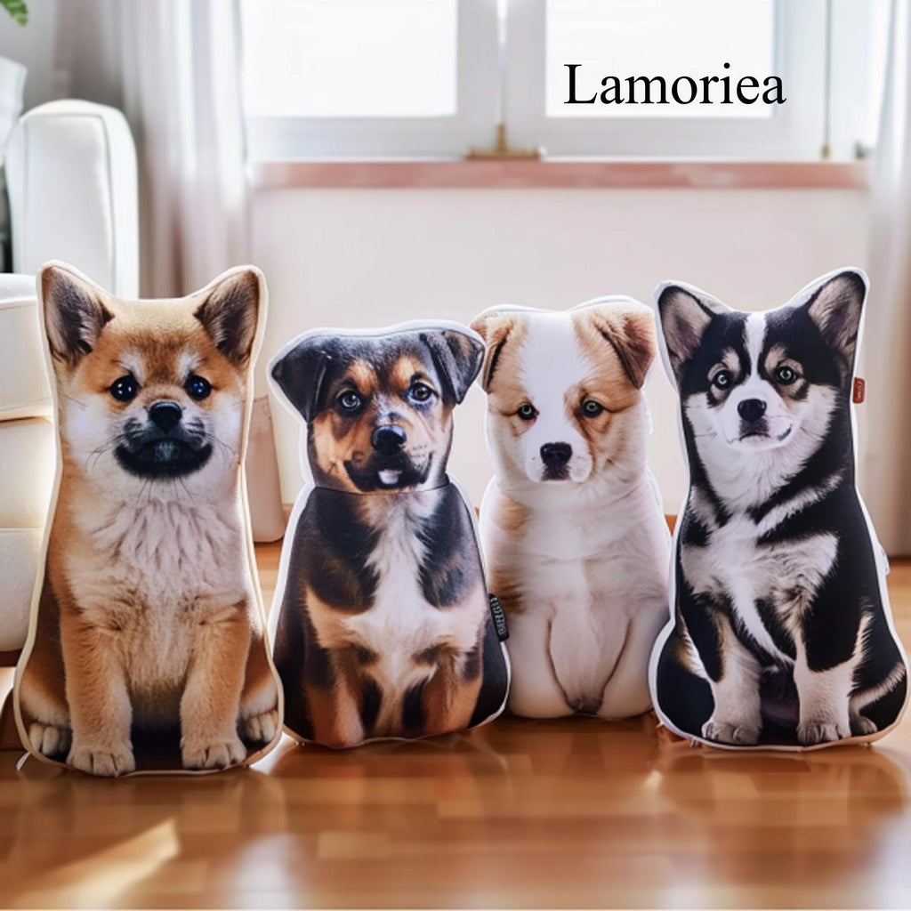 Personalized Pet Shaped Pillow, 3D Photo Pillow, Pet Lover Gift, Dog Pillow, Pet Portrait Pillow, Pet Memorial, Pet Gift, Dog Gift, Cat Gift