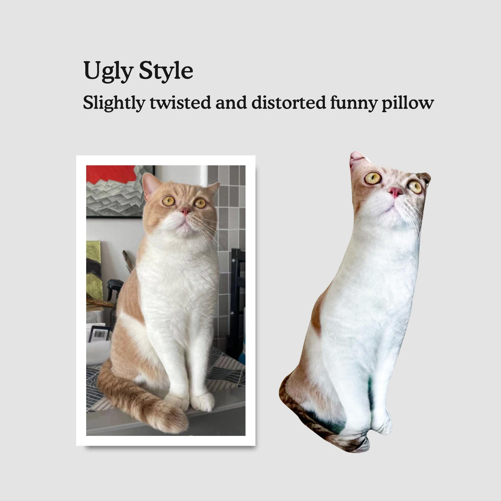 Cat Photo Pillow, Custom Realistic Dog Pillow, Pet-shaped Pillow, Pet Photo Pillow, Gift For Cat Lovers, Dog Lovers, Gifts For Pet Lover