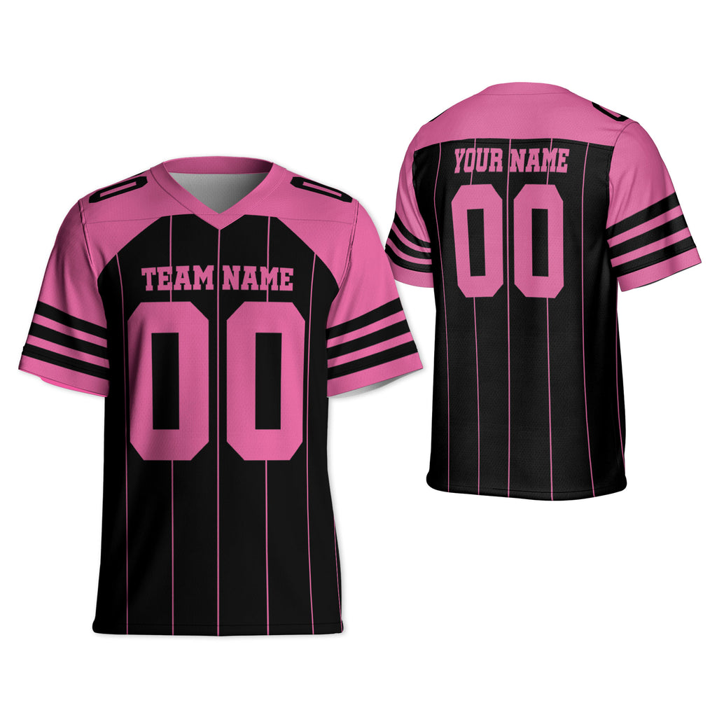 personalized-famous-team-football-jersey-thin-stripes-black-and-pink-vdd01-2996