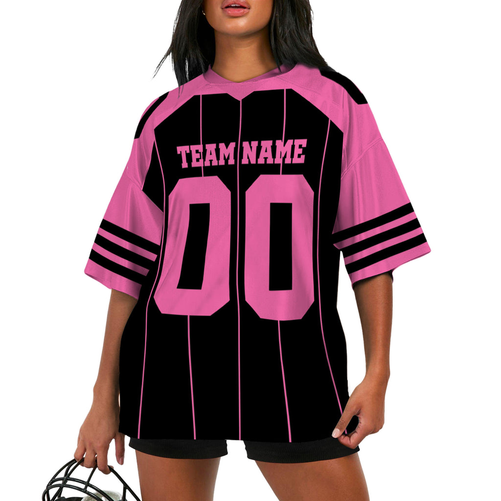 personalized-famous-team-football-jersey-thin-stripes-black-and-pink-vdd01-2996