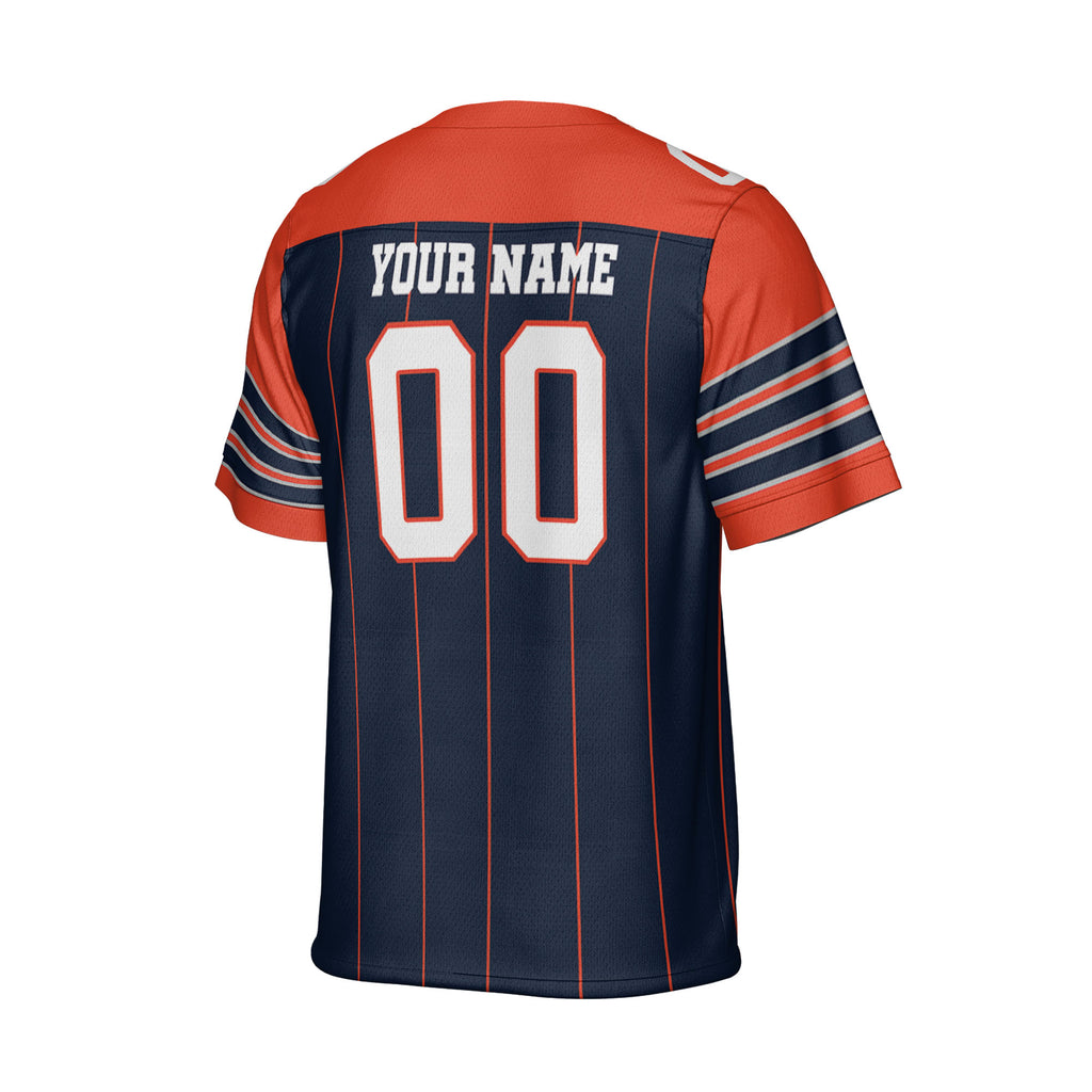 personalized-famous-team-football-jersey-thin-stripes-jersey-black-and-orange-cb-vdd01-1284