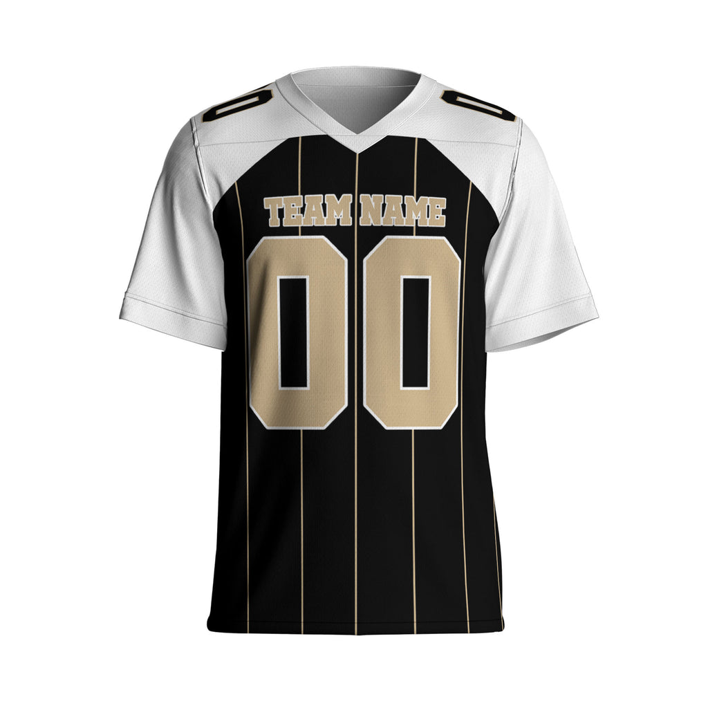 personalized-famous-team-football-jersey-thin-stripes-jersey-black-and-white-nos-vdd01-2978