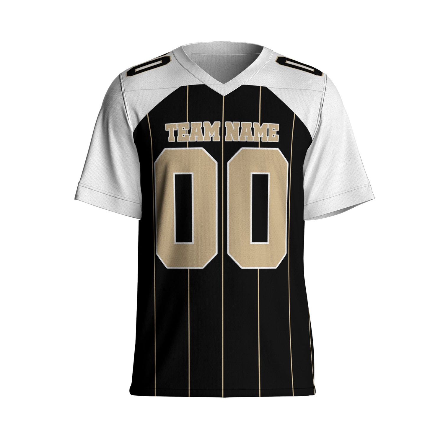 personalized-famous-team-football-jersey-thin-stripes-jersey-black-and-white-nos-vdd01-2978