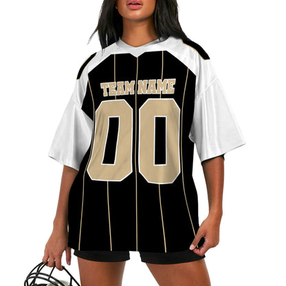 personalized-famous-team-football-jersey-thin-stripes-jersey-black-and-white-nos-vdd01-2978