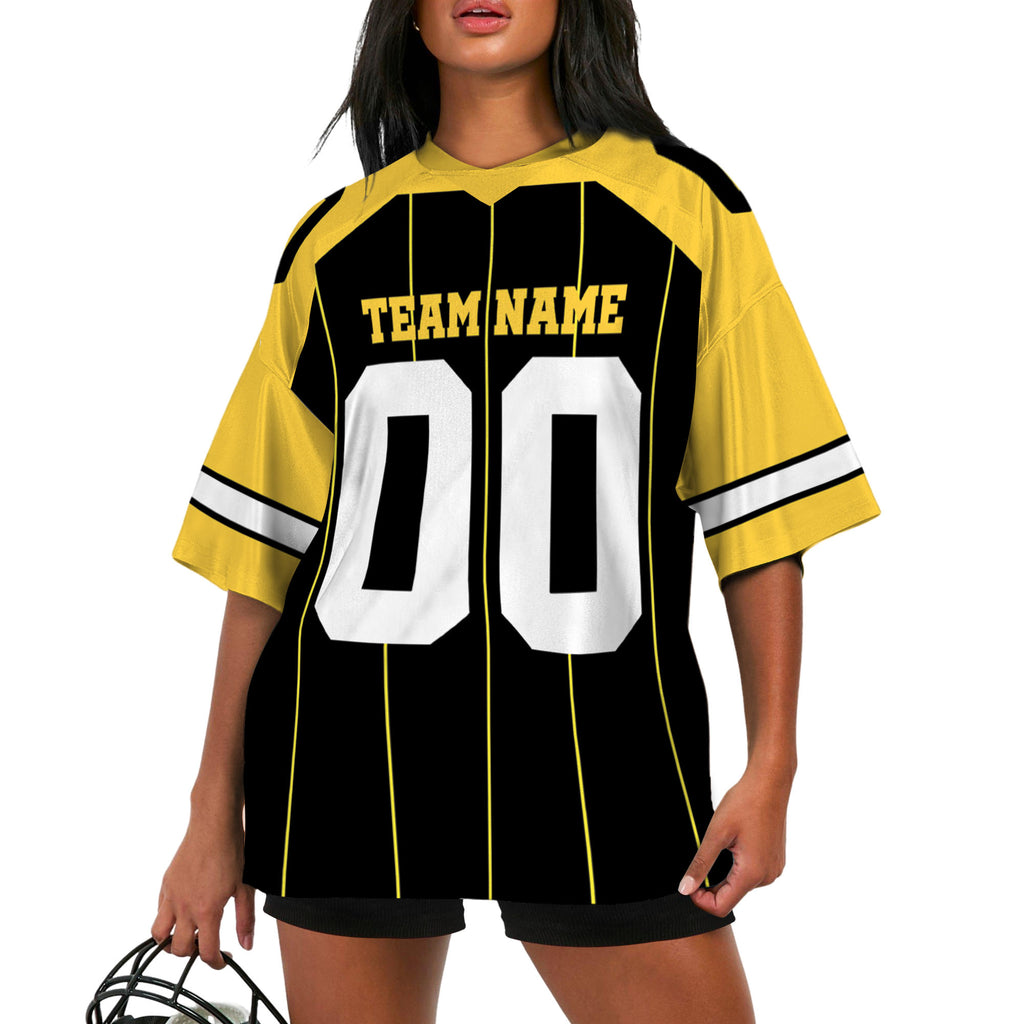personalized-famous-team-football-jersey-thin-stripes-jersey-black-and-yellow-ps-vdd01-4729