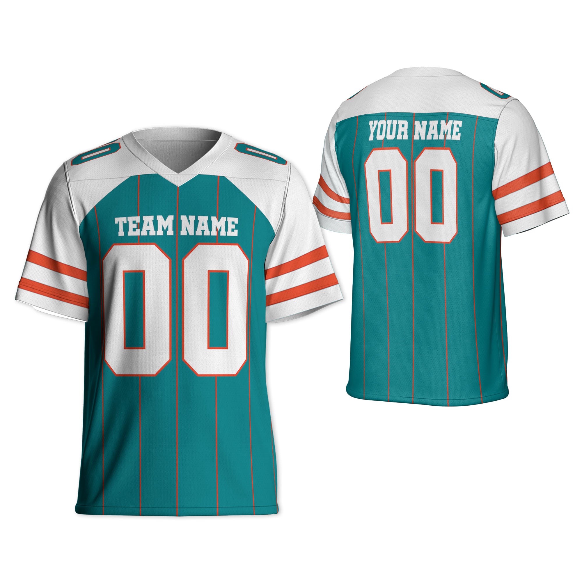 personalized-famous-team-football-jersey-thin-stripes-jersey-largoon-blue-orange-and-white-md-vdd01-9698