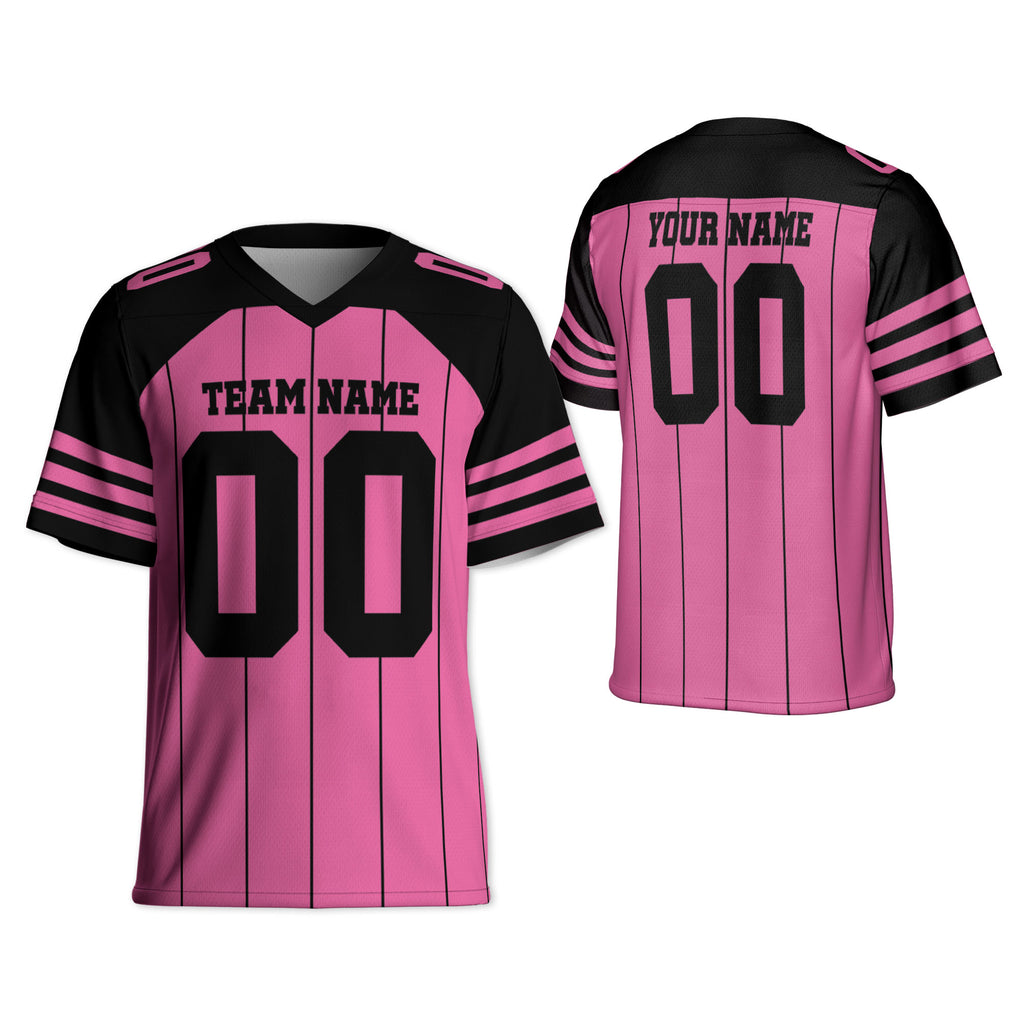 personalized-famous-team-football-jersey-thin-stripes-pink-and-black-vdd01-1215
