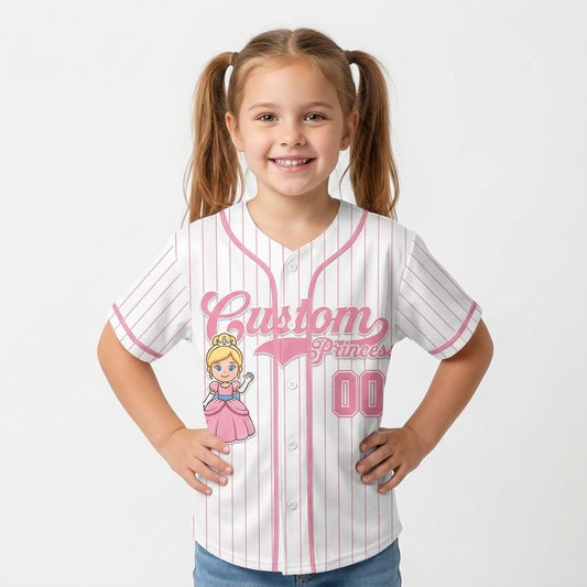 Custom All Princess Baseball Jersey