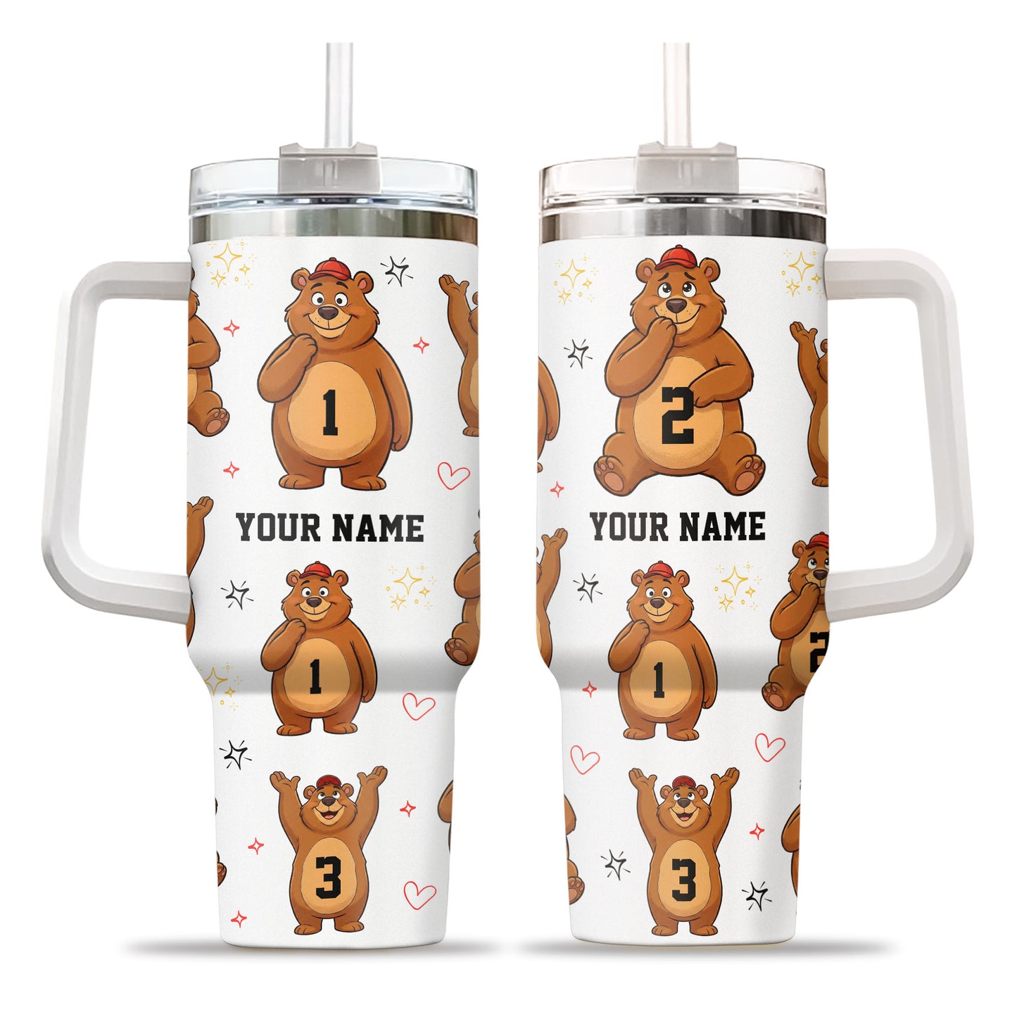 Custom Any Characters Printed 40oz Tumbler