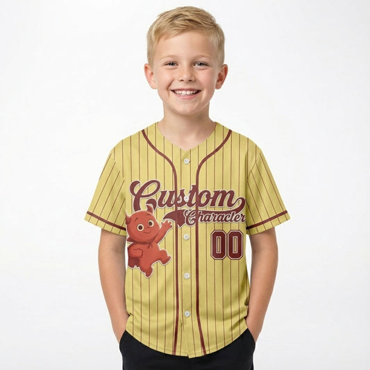 Custom All Characters Color Baseball Jersey